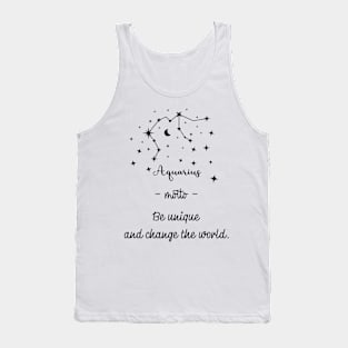 Key phrases of the zodiac signs: Aquarius Tank Top